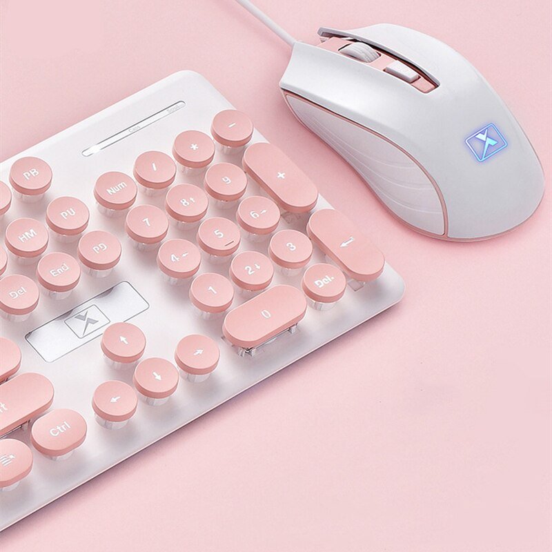 Gaming-Keyboard-and-Mouse-Wired-Backlight-Keyboard-Mechanical-Keyboard-Retro-Round-Glowing-Keycap-1600DPI-Gaming-Mouse