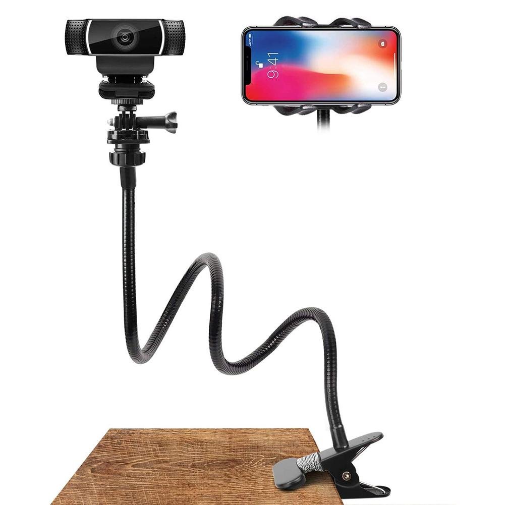 New-Webcam-Stand-Flexible-Desk-Mount-Gooseneck-Clamp-Clip-Camera-Holder-For-Web-cam-Accessories-Holder