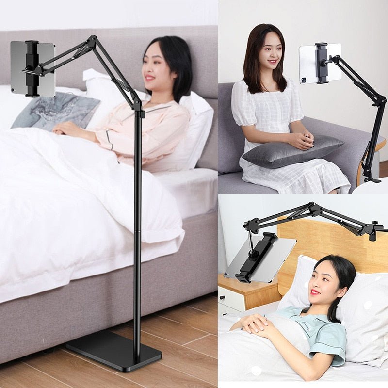SMOYNG-180cm-Liftable-Foldable-Arm-Floor-Tablet-Phone-Stand-Holder-Support-for-5-13-Inch-iPhone